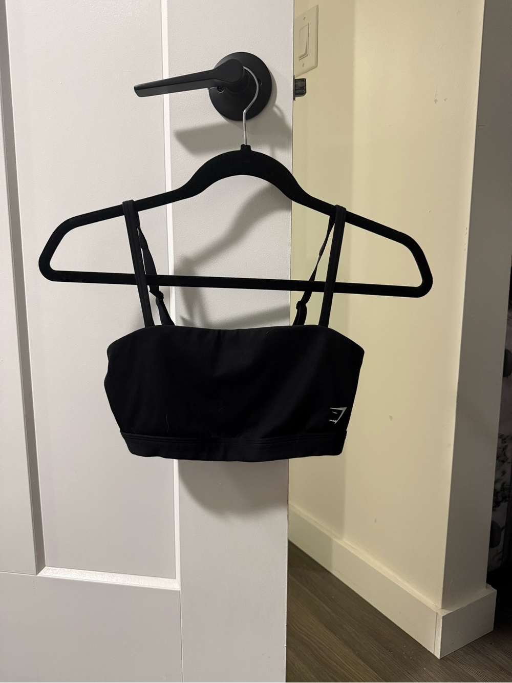 Gymshark Black Cut Out Bandeau Sports Bra